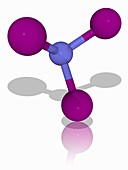 Nitrogen triiodide chemical compound molecule