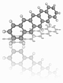 Pentacene organic compound molecule