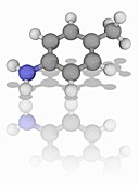 Para-toluidine organic compound molecule