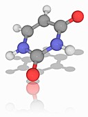 Uracil organic compound molecule