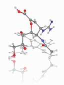 Zanamivir drug molecule