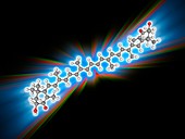 Astaxanthin organic compound molecule