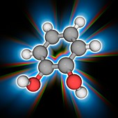 Catechol organic compound molecule