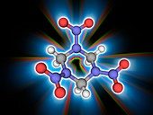 RDX (cyclonite) explosive molecule