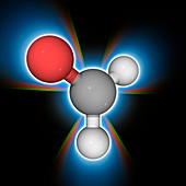 Formaldehyde organic compound molecule