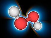 Hydrogen peroxide chemical compound molecule