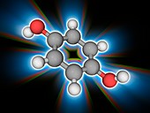 Hydroquinone chemical compound molecule