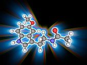 Melatonin organic compound molecule