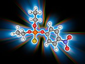 Parathion insecticide molecule