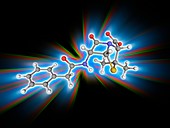 Penicillin G drug molecule