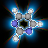 Pyrimidine organic compound molecule