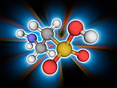 Taurine organic compound molecule