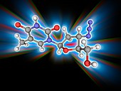 Zidovudine drug molecule