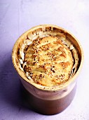 Flowerpot bread with sesame seeds and kernels