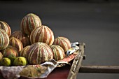 Melons sold on the Indian streets