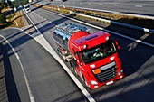 Fuel truck on motorway