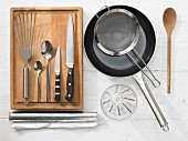 Kitchen utensils for making a turkey dish