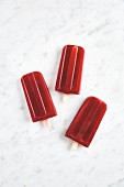 Red ice lollies