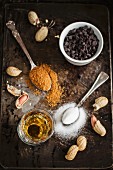 Zutaten für Mini-Erdnusskuchen mit Bourbon-Vanille