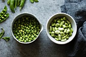 Peas and fava beans