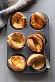 British yorkshire pudding on a tray
