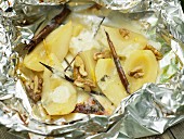 Pears with gorgonzola and walnuts