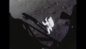 Armstrong's first activities on the Moon