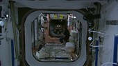 Moving equipment around the ISS