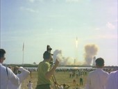 Spectators at Apollo 11 launch, 1969