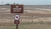 Dry reservoir, California