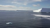 Tabular icebergs, Antarctic coast
