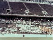 Rice Stadium crowds and Presidential visit to Houston, 1962