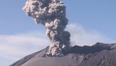 Volcanic ash cloud in sky, Sakurajima