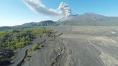 Volcano erupting with ash in sky, Sakurajima