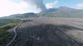 Volcano erupting with ash in sky, Sakurajima