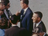 Gemini astronauts during Presidential tour, 1963