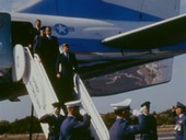 President Kennedy arriving at Cape Canaveral, 1963