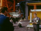Von Braun briefs Kennedy on Saturn V rocket, 1963