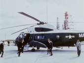 Presidential helicopter tour of Cape Canaveral, 1963