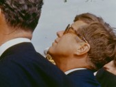 President Kennedy viewing Saturn V rocket, 1963