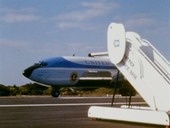 Air Force One arriving at Cape Canaveral, 1963
