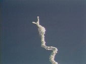 Challenger disaster, debris trail