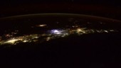 ISS over Asia at night, timelapse