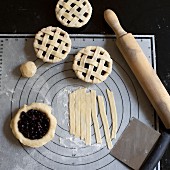 Blueberry pies (unbaked)