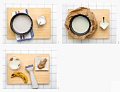 How to make a banana yoghurt shake