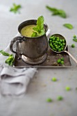 Mint and Pea Homemade Soup