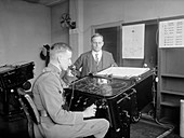 Electronic target computer testing, 1922