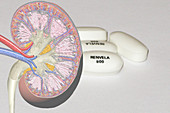 Renvela kidney disease drug, composite image