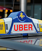 Uber taxi, Brussels, Belgium