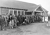 Rocky Mountain spotted fever vaccination clinic, 1930s
